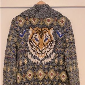 Free People Mascot Tiger Sweater Coat *RARE*
